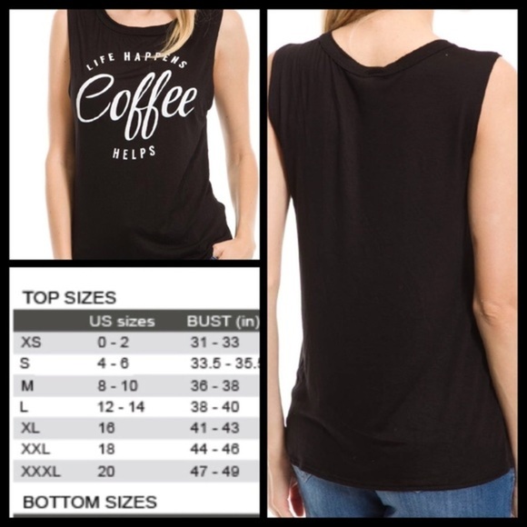 COFFEE Helps/Graphic Tank Top. Price firm. - Picture 2 of 3